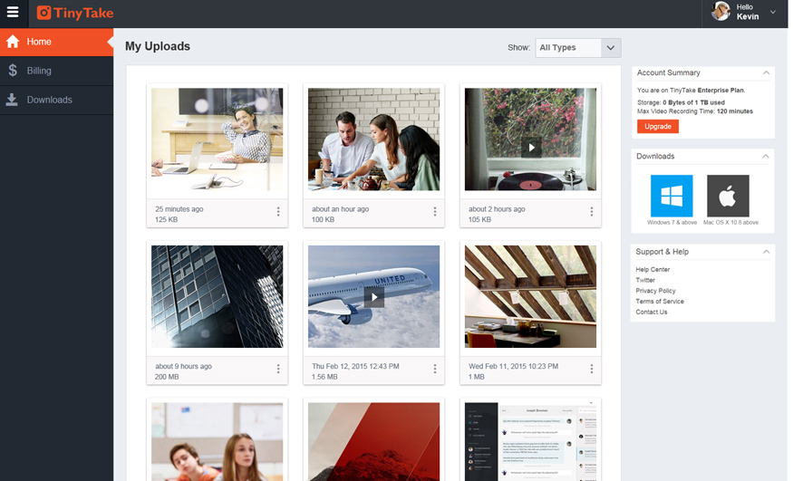 Share your work files, photos, videos, etc. from the local drive as links and keep it available for as long as you like