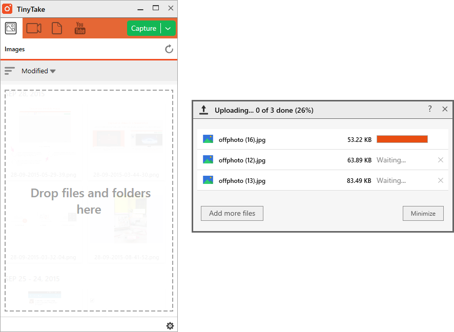 Annotate your video captures, webcam recordings or videos from the local drive